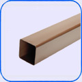 A 65 mm diameter Plain ended square downpipe in 3 colours